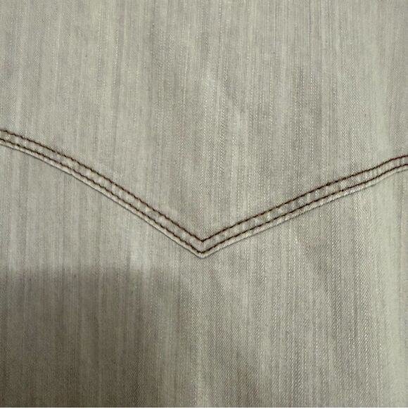 Kimes Ranch Western Long Sleeve Grimes Pearl Snap Gray Denim Shirt - Picture 11 of 16